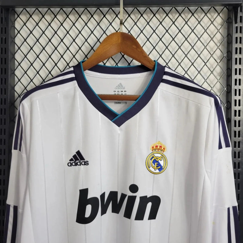 Camisa Real Madrid Away 12/13 (Versão Manga Longa Retrô)