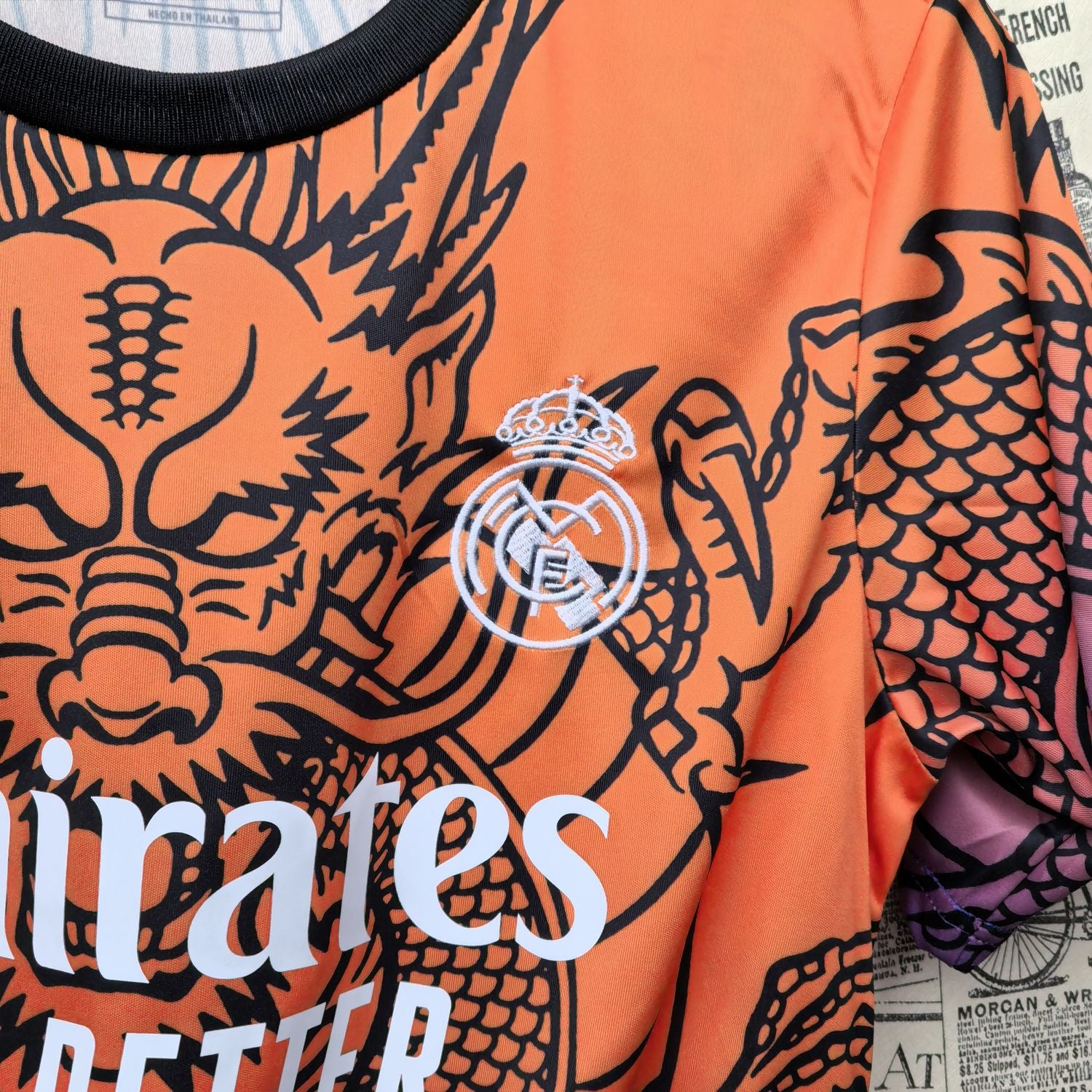 Camisa Real Madrid "Orange Dragon" 24/25 (Versão Torcedor) | EDIÇÃO ESPECIAL