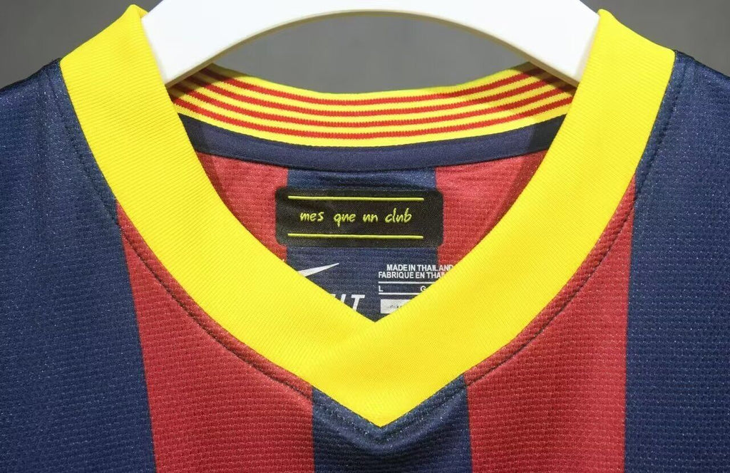 Camisa Barcelona Home 13/14 (Versão Jogador Retrô)