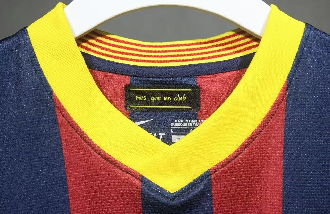 Camisa Barcelona Home 13/14 (Versão Jogador Retrô)