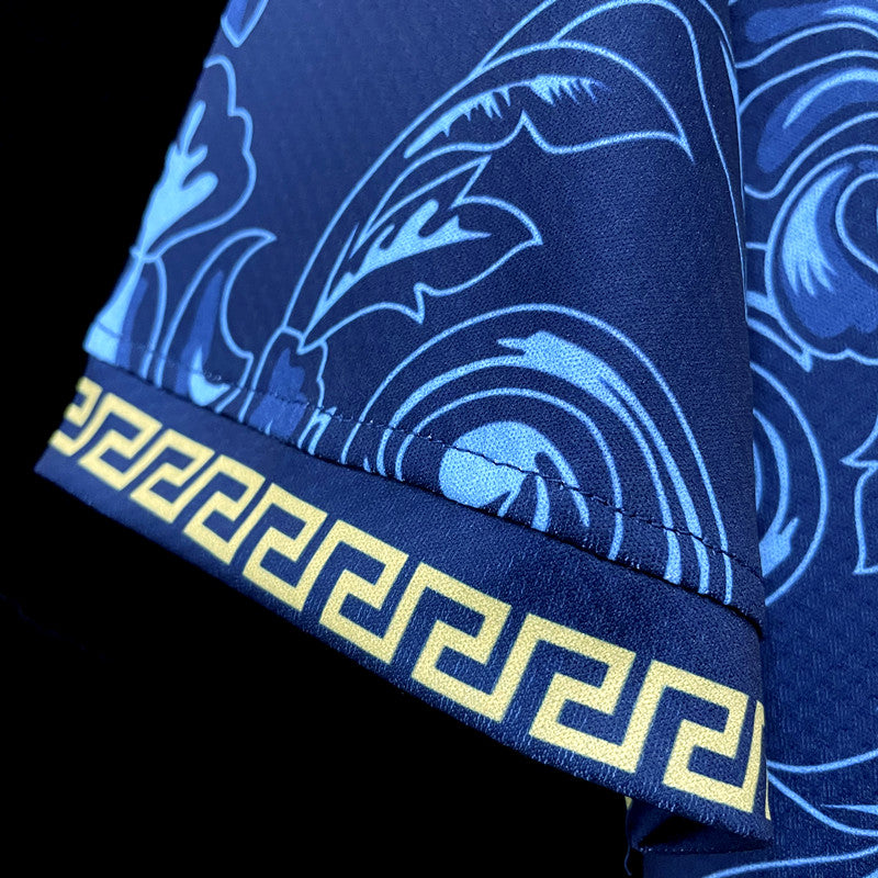 Camisa Seleção da Itália "Blue Versace" 22/23 (Versão Torcedor) | EDIÇÃO ESPECIAL