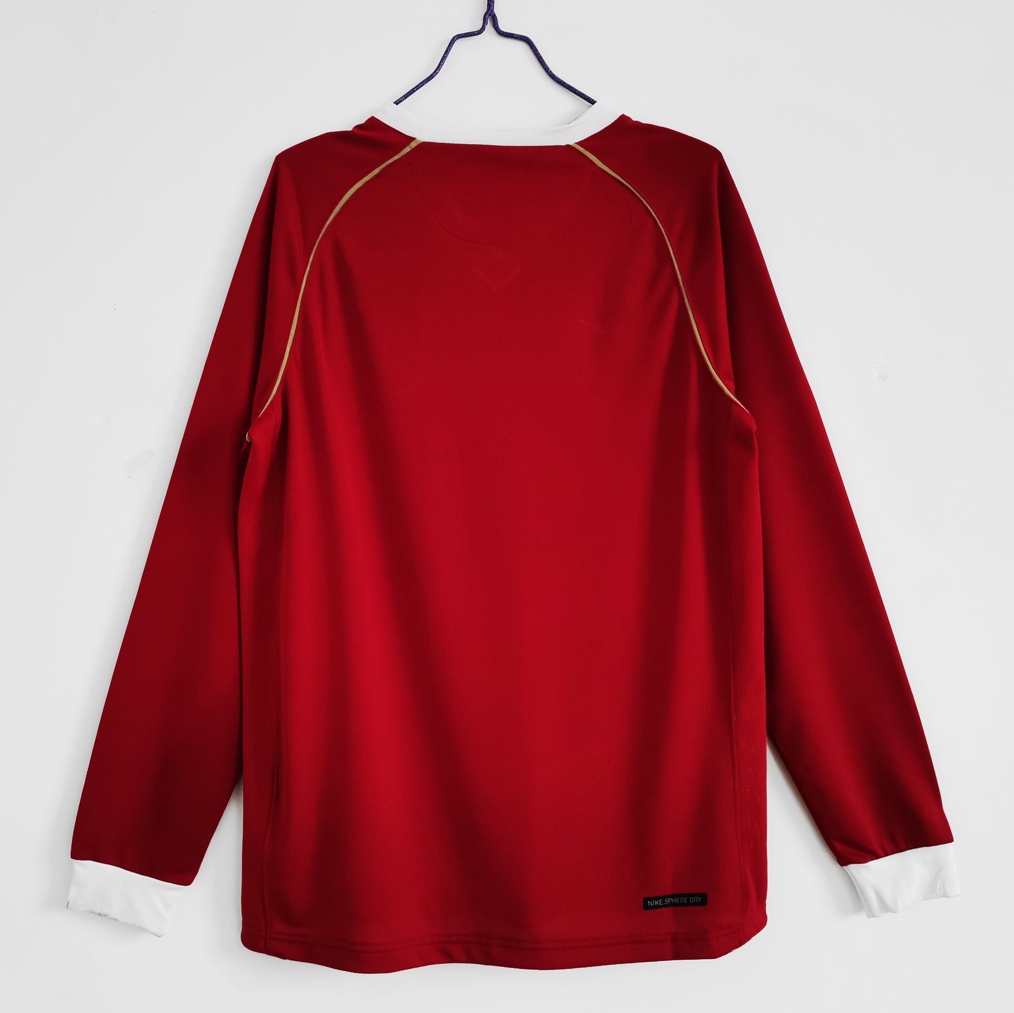 Camisa Manchester United Home 06/07 (Versão Manga Longa Retrô)