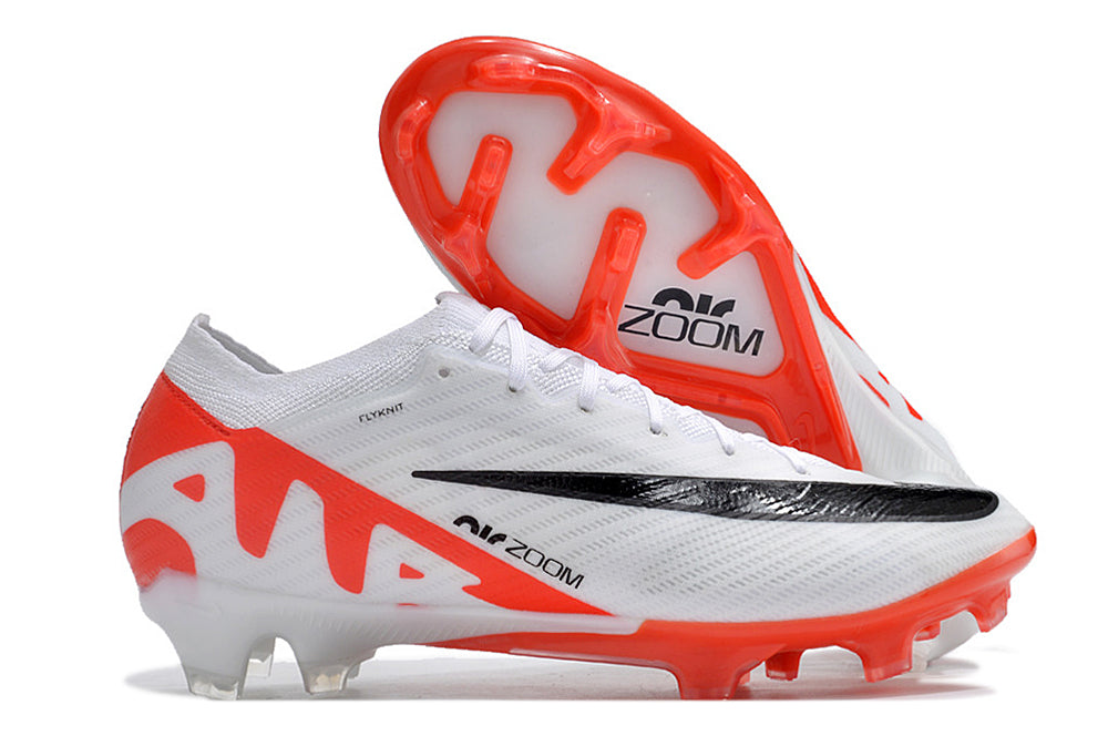 Chuteira de Campo Nike Air Zoom Mercurial Vapor 15 Elite FG Branco/Laranja | Football Boots