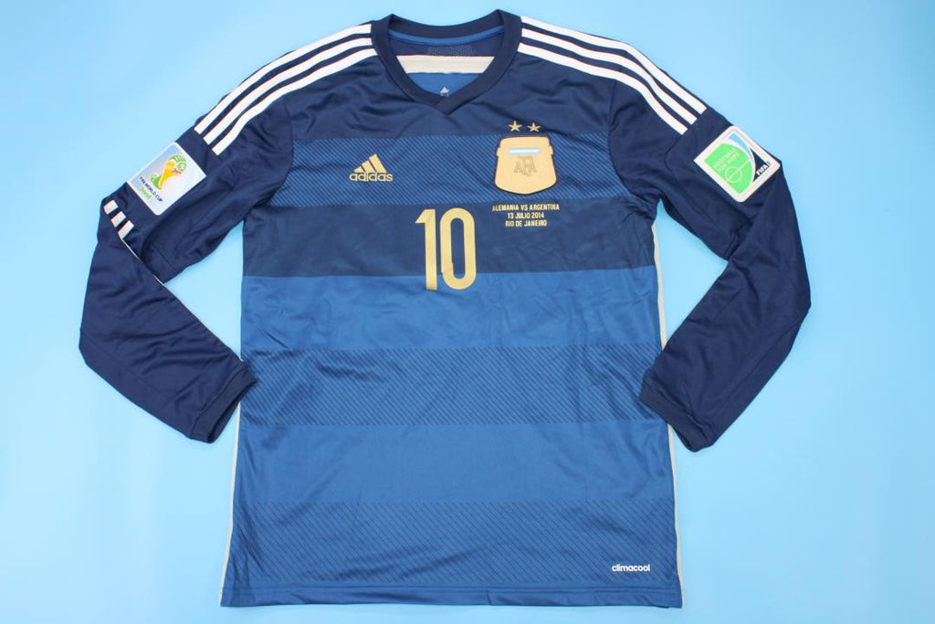Camisa Seleção Argentina Away 2014 (Versão Manga Longa Retrô)