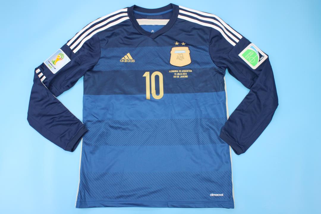 Camisa Seleção Argentina Away 2014 (Versão Manga Longa Retrô)