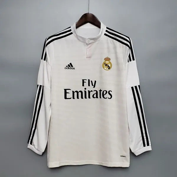 Camisa Real Madrid Home 14/15 (Versão Manga Longa Torcedor Retrô)