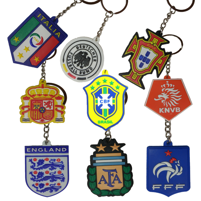 Chaveiro de PVC Clube/Seleção | Acessórios Esportivos (Entregas Acima de 20€)