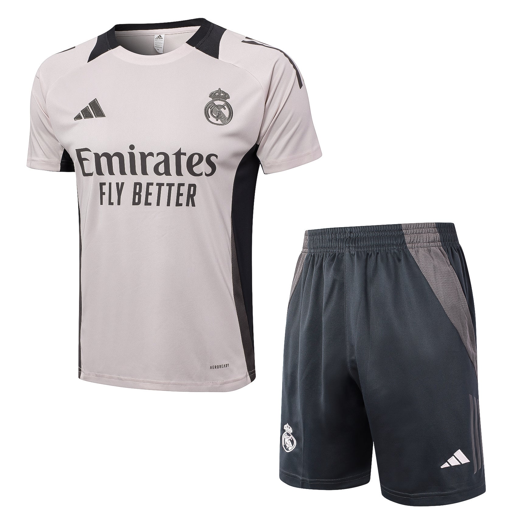 Kit Pre-Treino Real Madrid CF Conjunto Adulto/Infantil (Versão Torcedor)