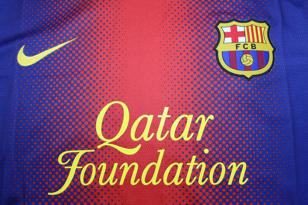 Camisa Barcelona Home 12/13 (Versão Manga Longa Retrô)