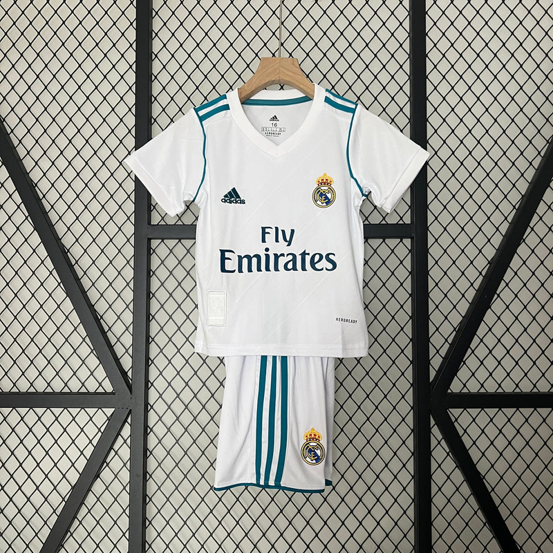 CAMISOLA REAL MADRID I 17/18 CONJUNTO INFANTIL (RETRO)