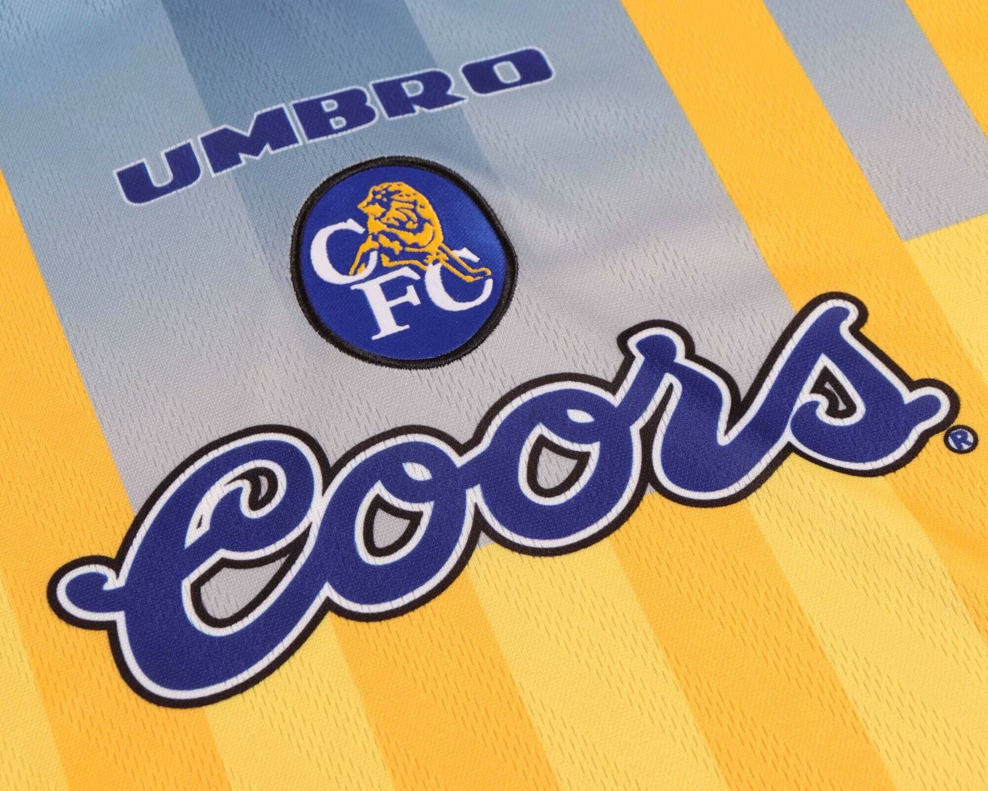 Kit Chelsea F.C. Away 1995/1997 Conjunto Infantil (Versão Torcedor Retro)