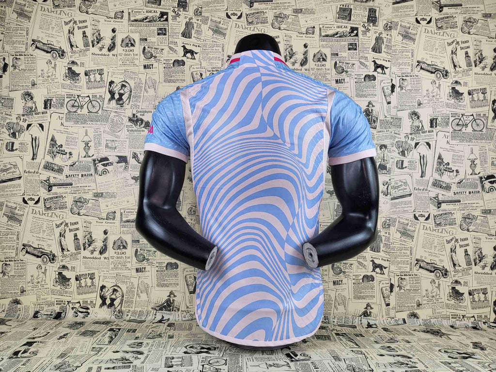 Camisa Arsenal F.C. "Blue Pink" 23/24 (Versão Jogador) | EDIÇÃO ESPECIAL