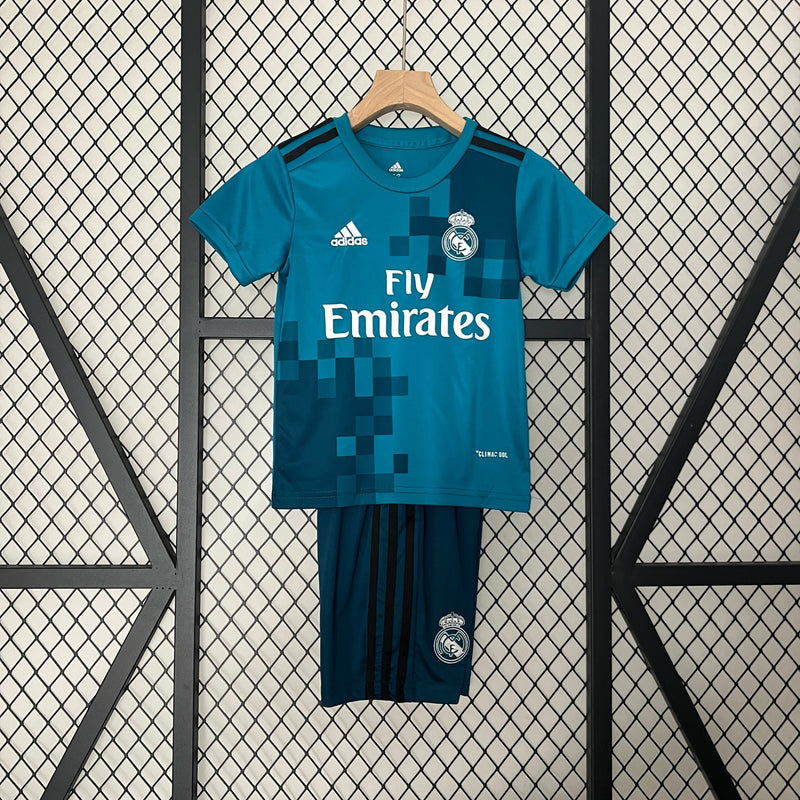 CAMISOLA REAL MADRID III 17/18 CONJUNTO INFANTIL (RETRO)