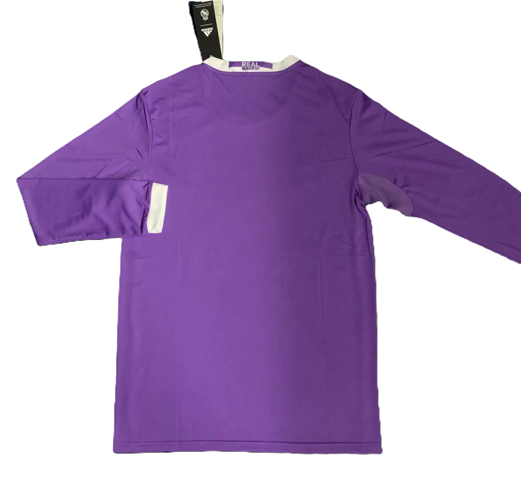 Camisa Real Madrid Away 16/17 (Versão Manga Longa Torcedor Retrô)