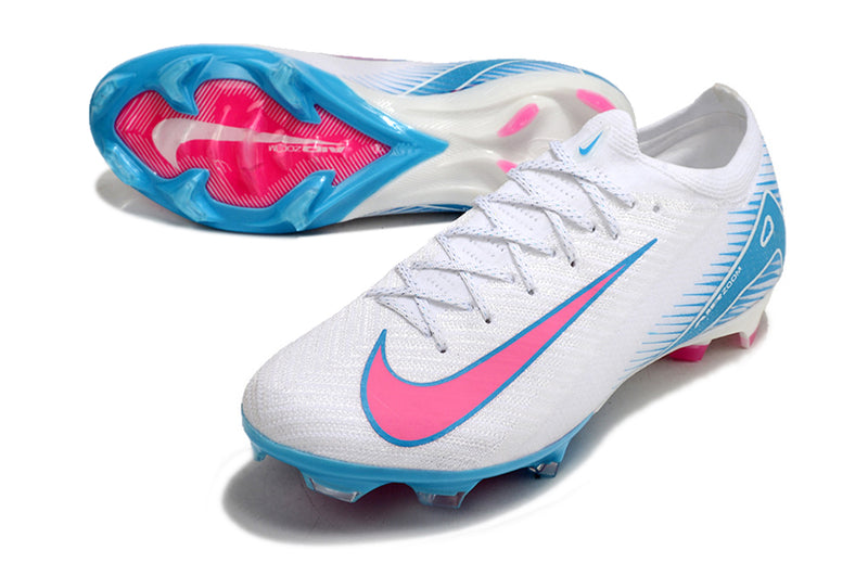 Chuteira de Campo Nike Air Zoom Mercurial VAPOR 16 FG Elite Azul/Branco/Rosa | Football Boots
