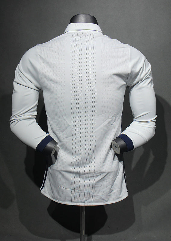 Camisa Real Madrid Home 16/17 (Versão Manga Longa Jogador Retrô)
