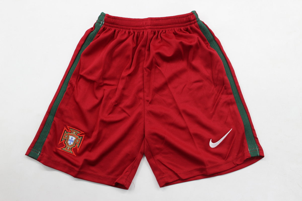 Portuguese National Team Home Kit 2016 Children's Set (Retro Short Version) 