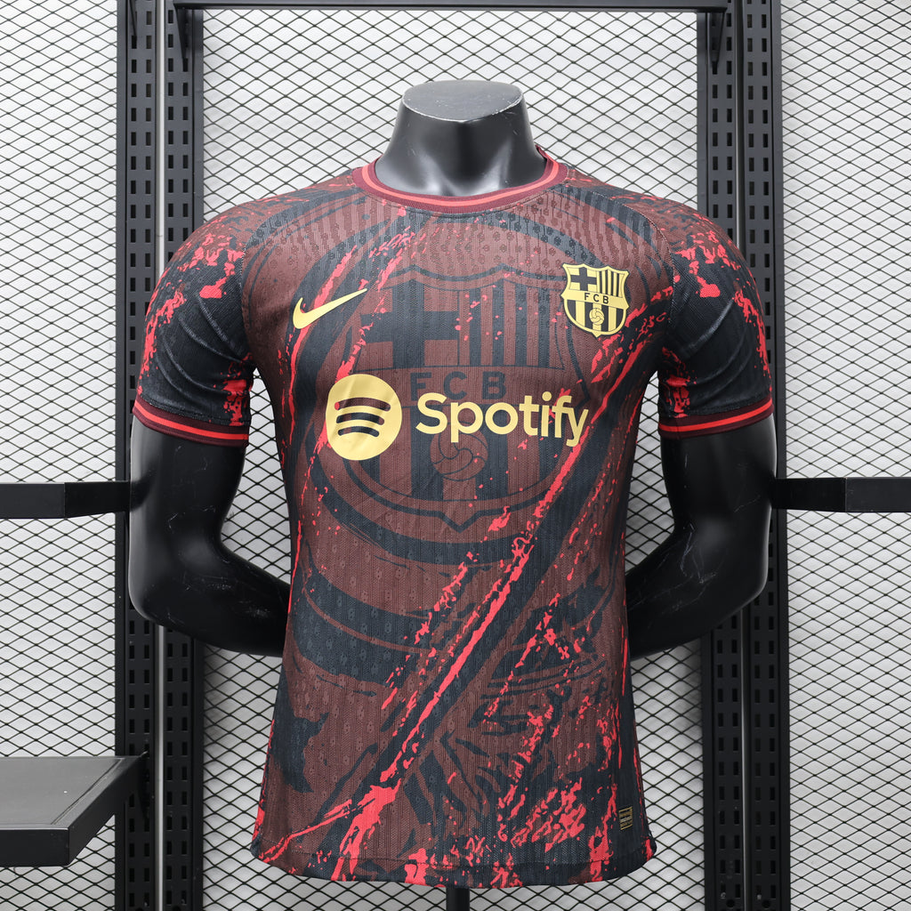 Camisa FC Barcelona "Dark Red Style" (Versão Jogador) | EDIÇÃO ESPECIAL