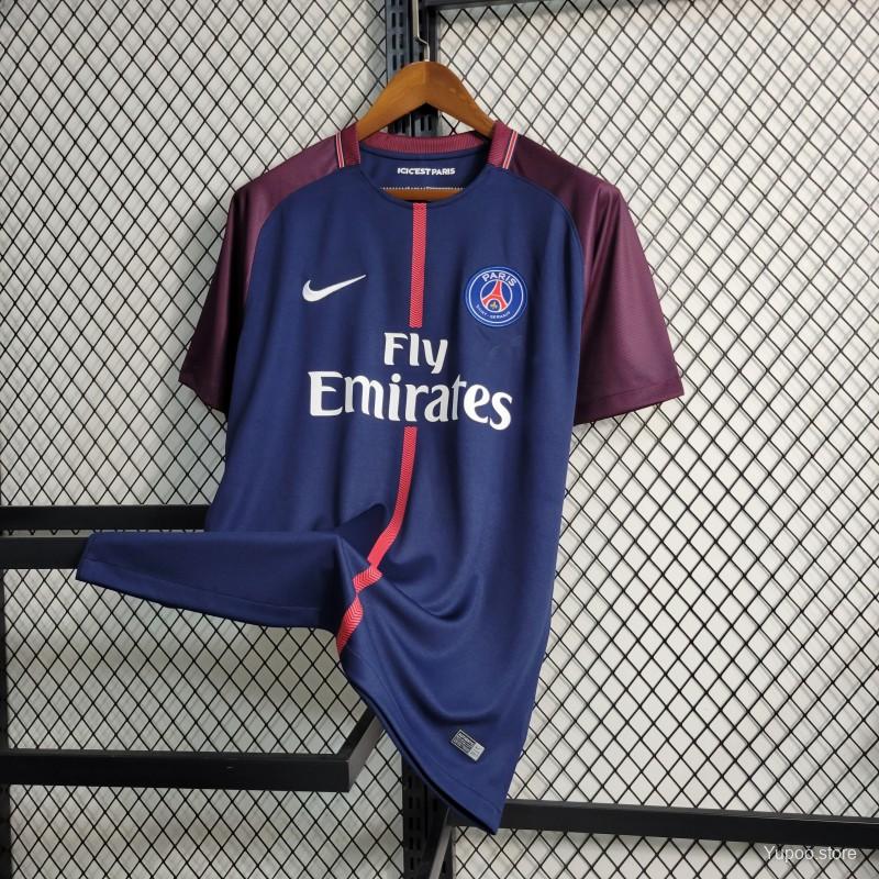 Camisa Paris Saint-Germain Home 17/18 (Versão Retrô)