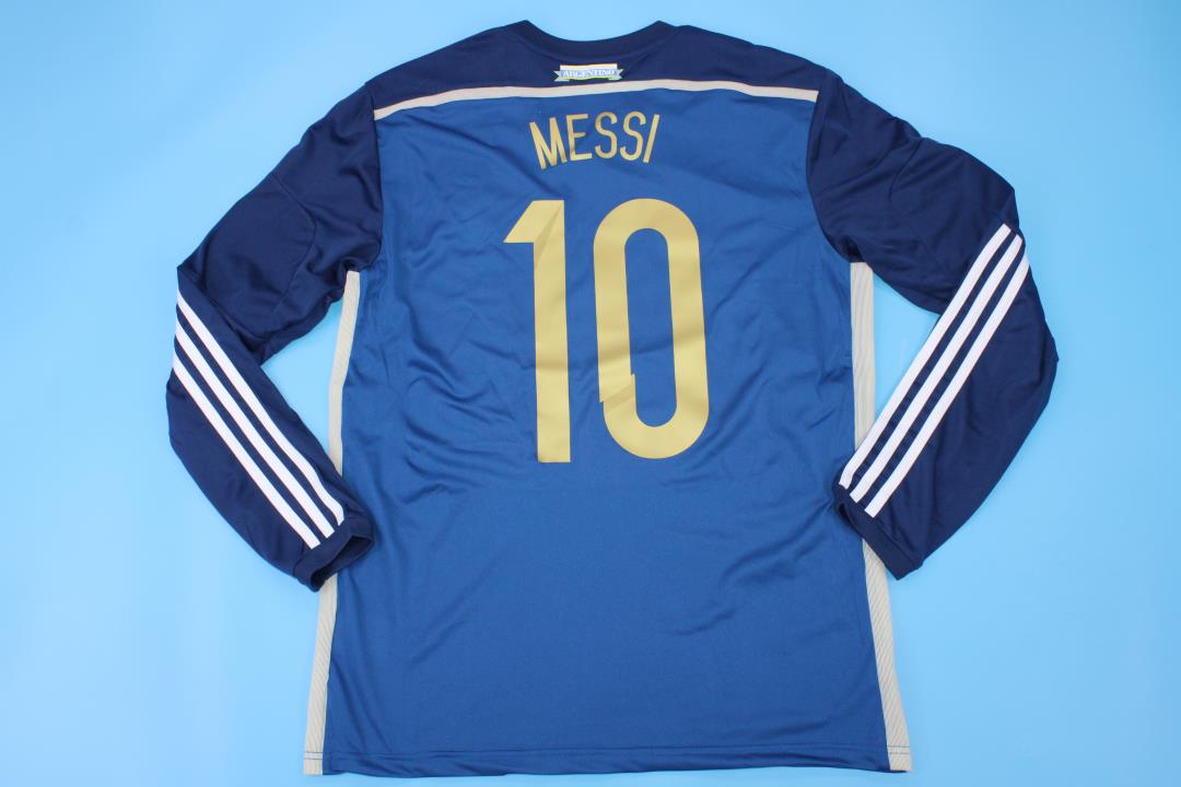 Camisa Seleção Argentina Away 2014 (Versão Manga Longa Retrô)