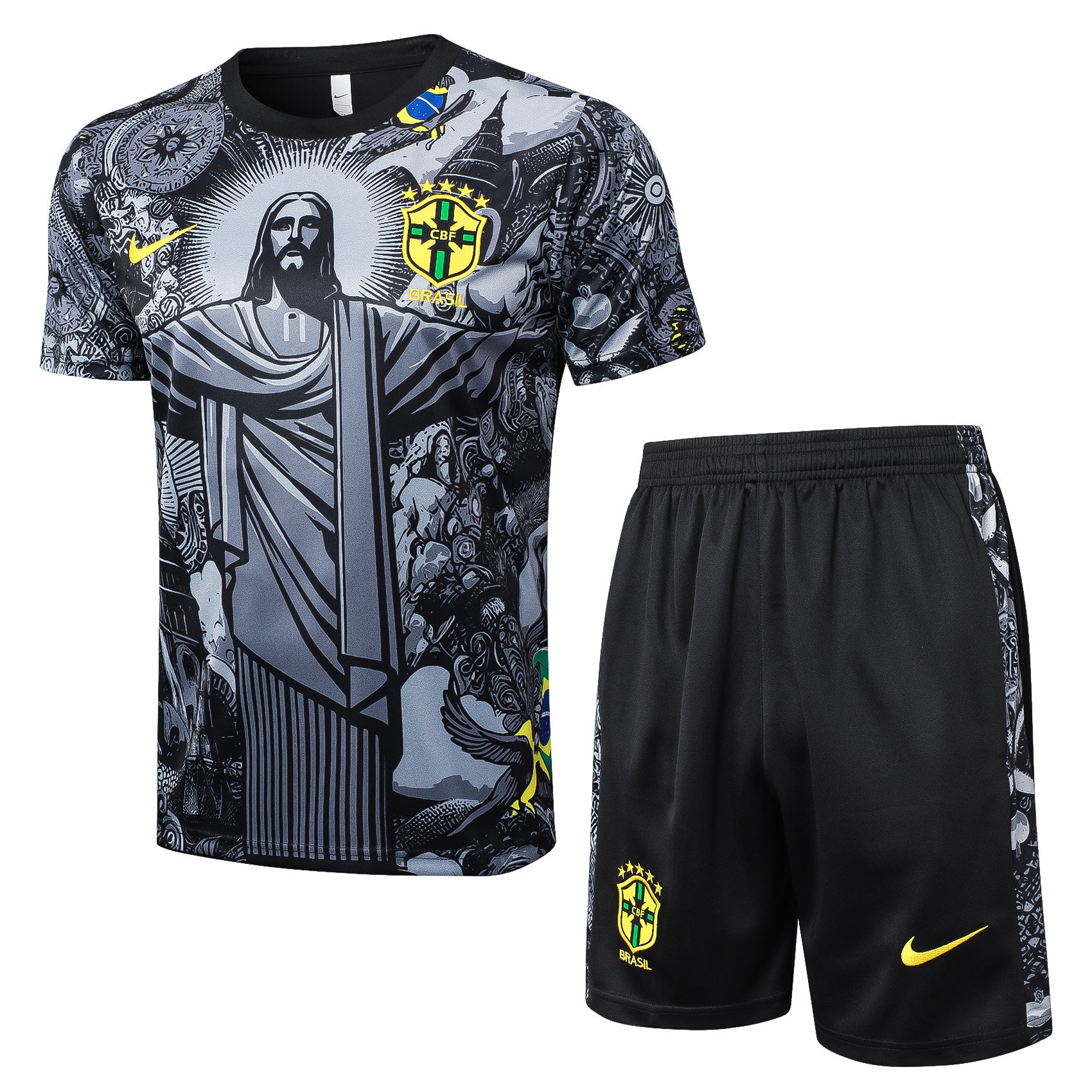 Kit Pre-Treino Seleção do Brasil Conjunto Adulto/Infantil (Versão Torcedor)