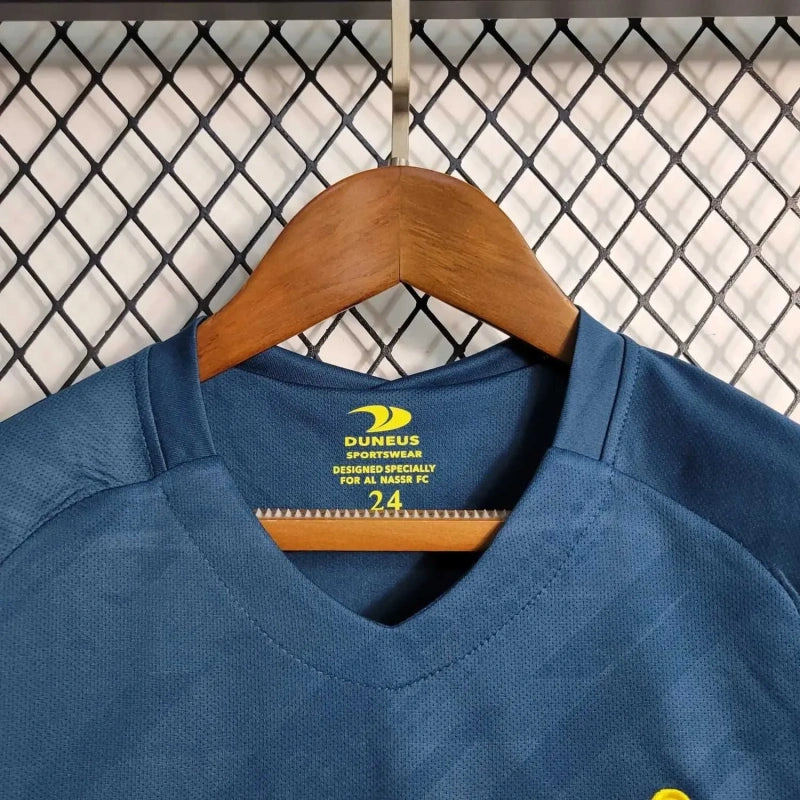 Kit Al-Nassr FC 22/23 Away Conjunto Infantil (Versão Torcedor Retrô)