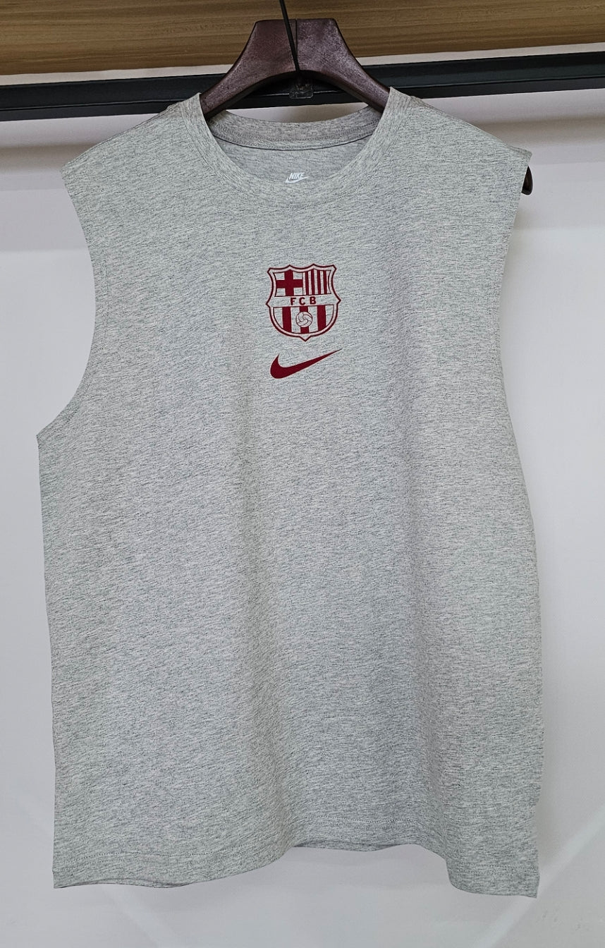 Camisa Regata Casual FC Barcelona "Red Logo" | Moda Esportiva