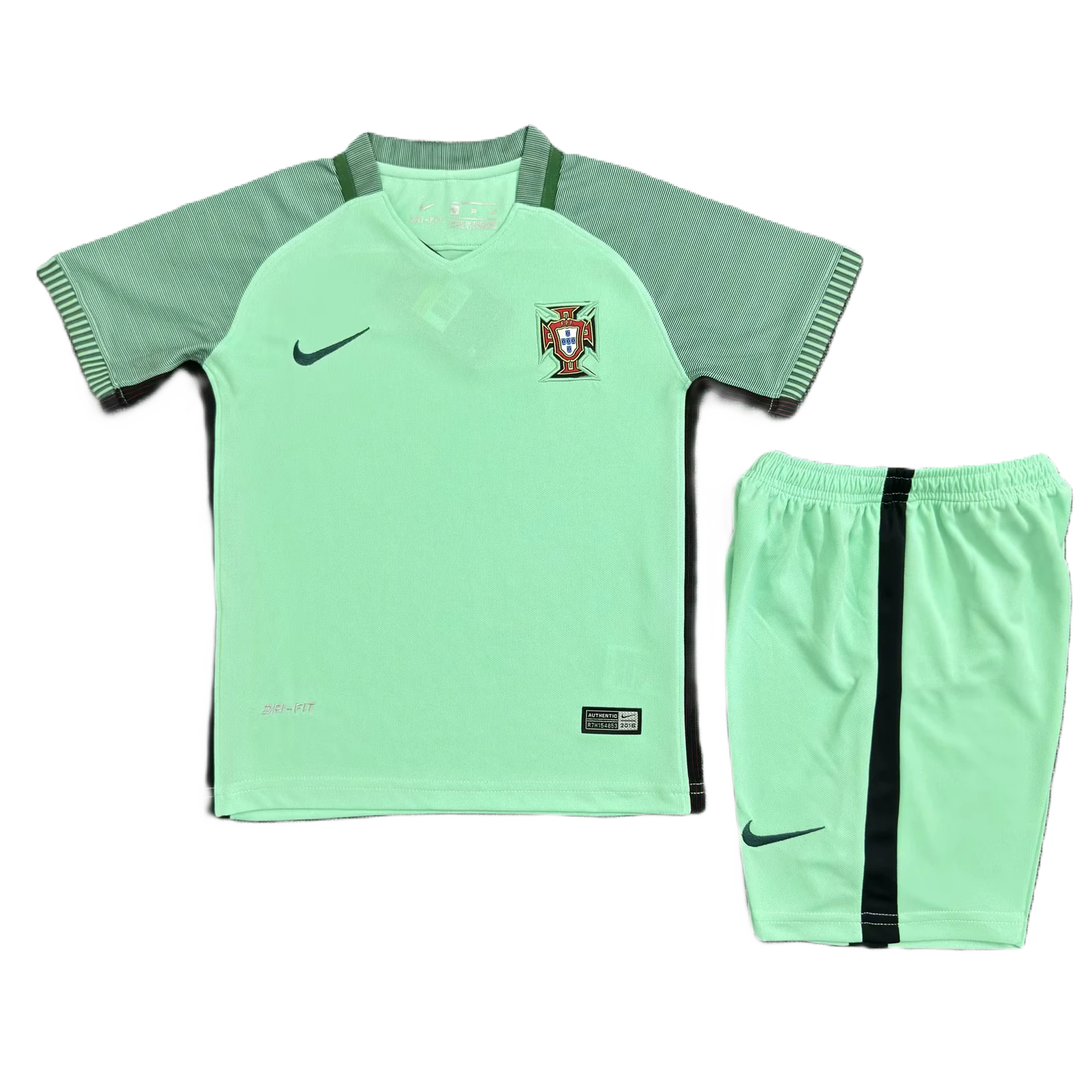 Portuguese National Team Away Kit 2016 Kids Set (Retro Short Version) 