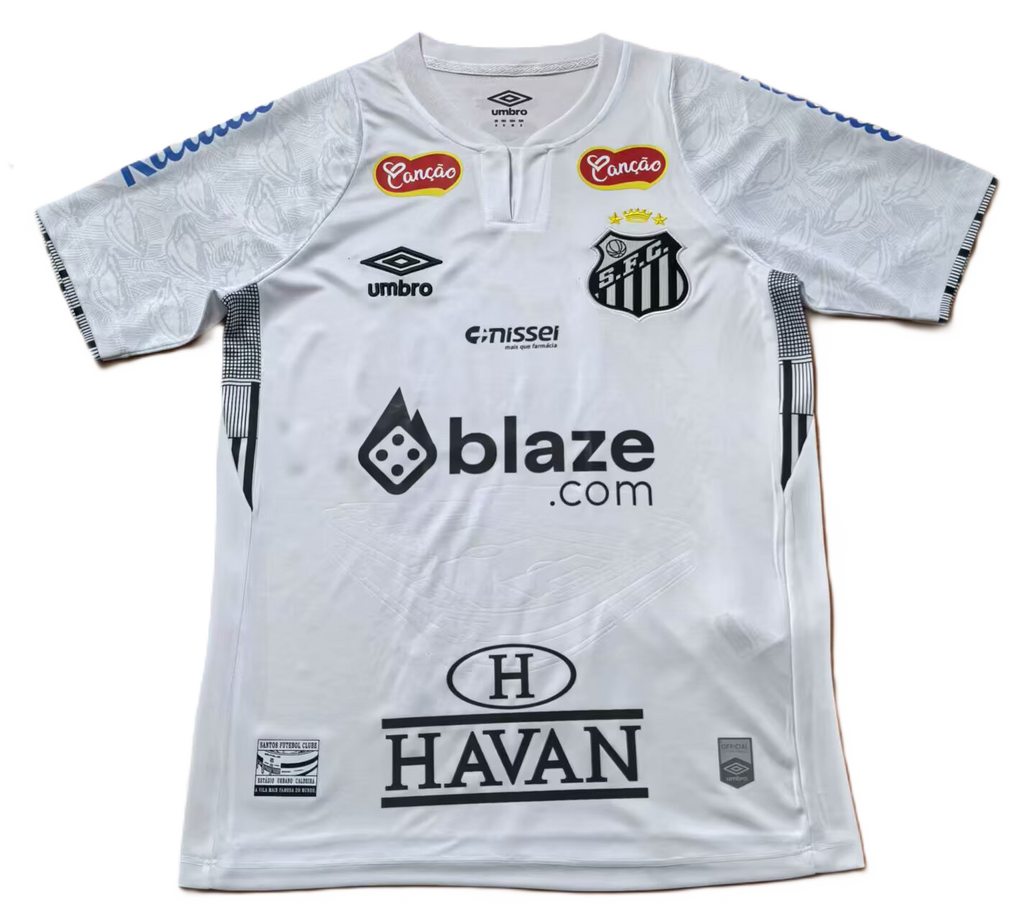 Camisa Santos Home 2025 (Versão Torcedor) - Todos Patrocínios