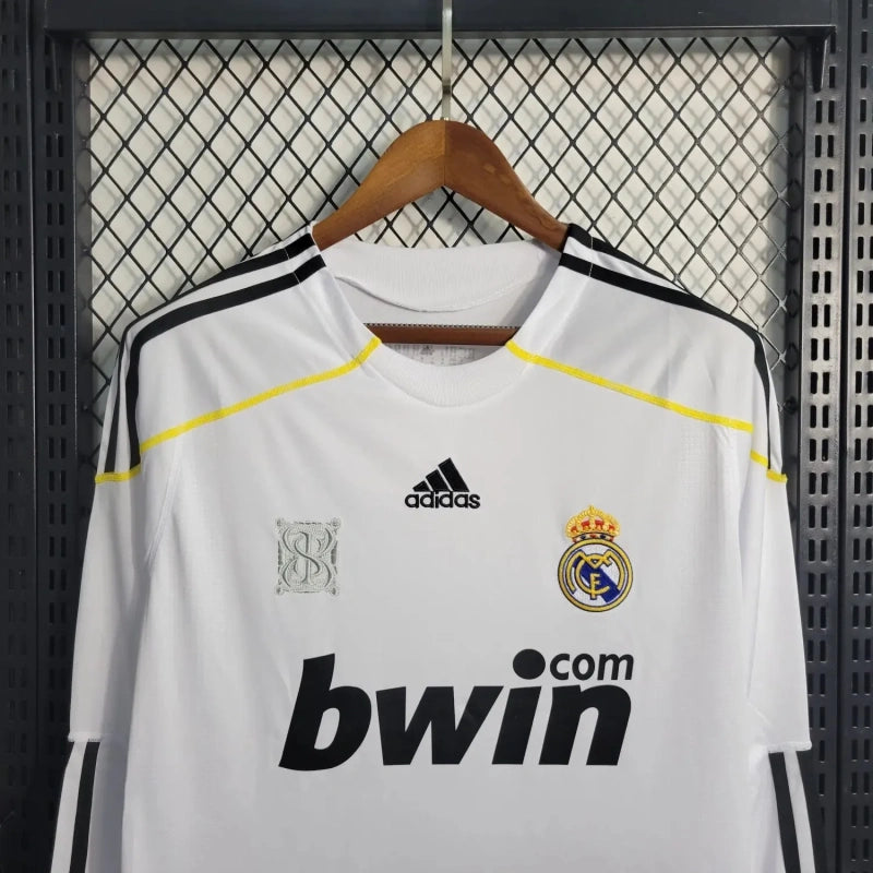 Camisa Real Madrid Home 09/10 (Versão Manga Longa Retrô)