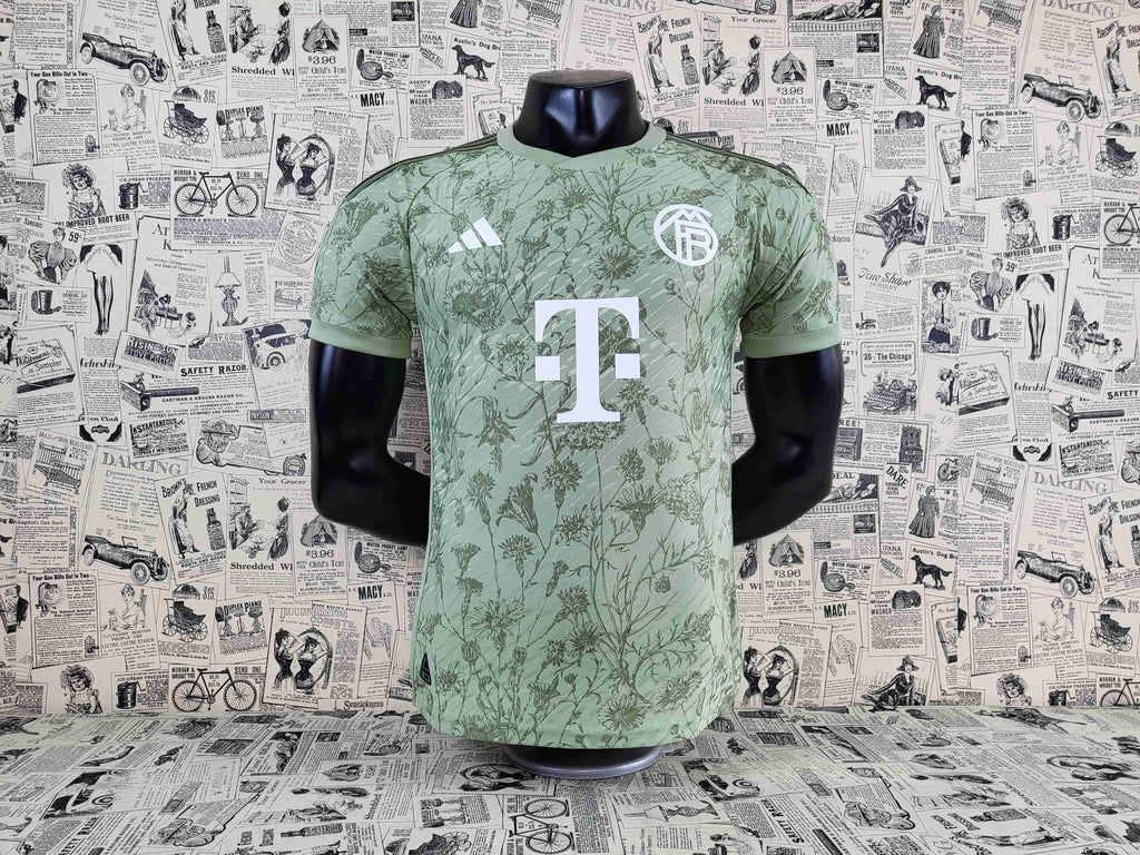 Camisa FC Bayern Munich "Green Flower" 23/24 (Versão Jogador) | EDIÇÃO ESPECIAL