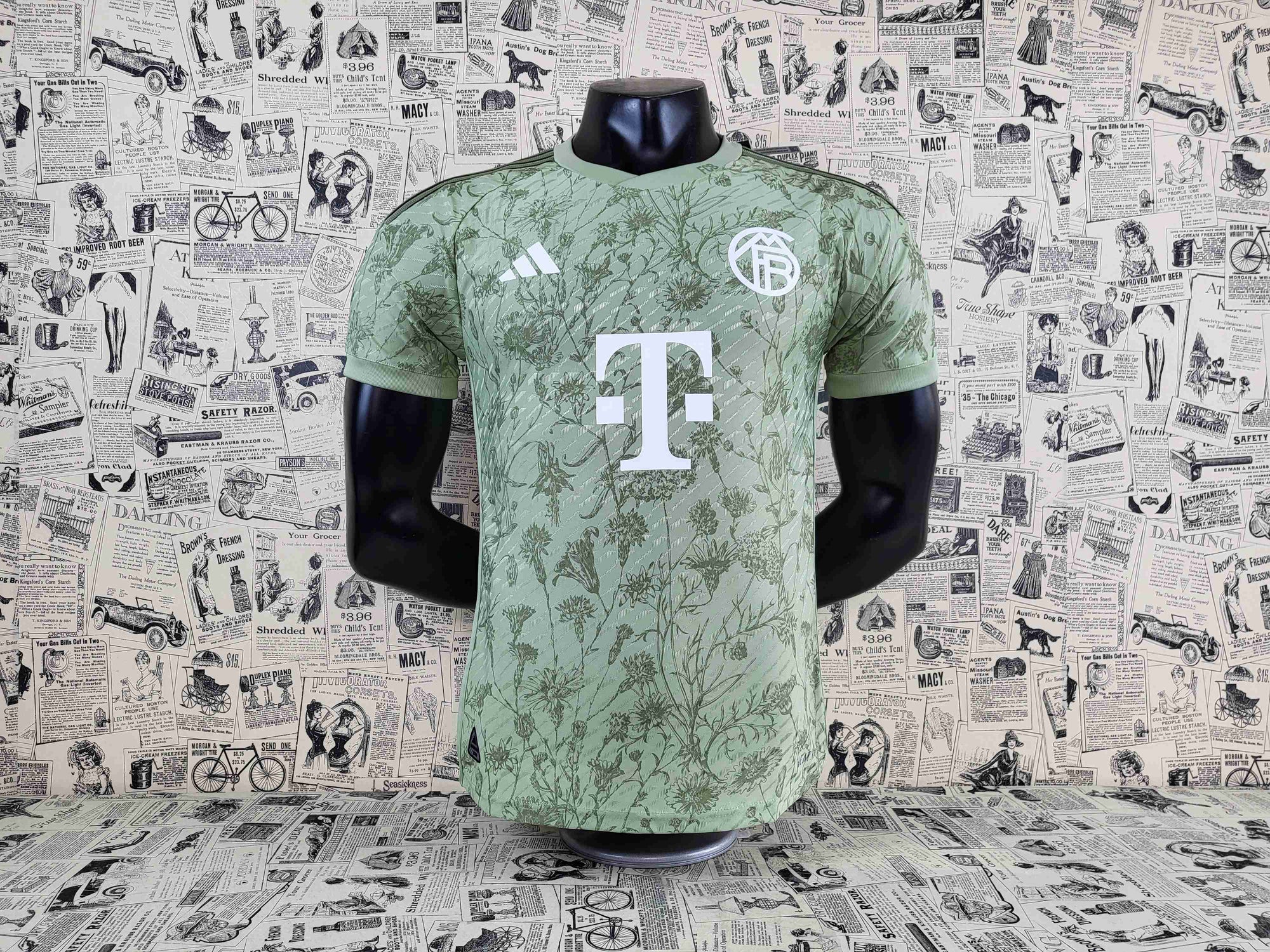 Camisa FC Bayern Munich "Green Flower" 23/24 (Versão Jogador) | EDIÇÃO ESPECIAL