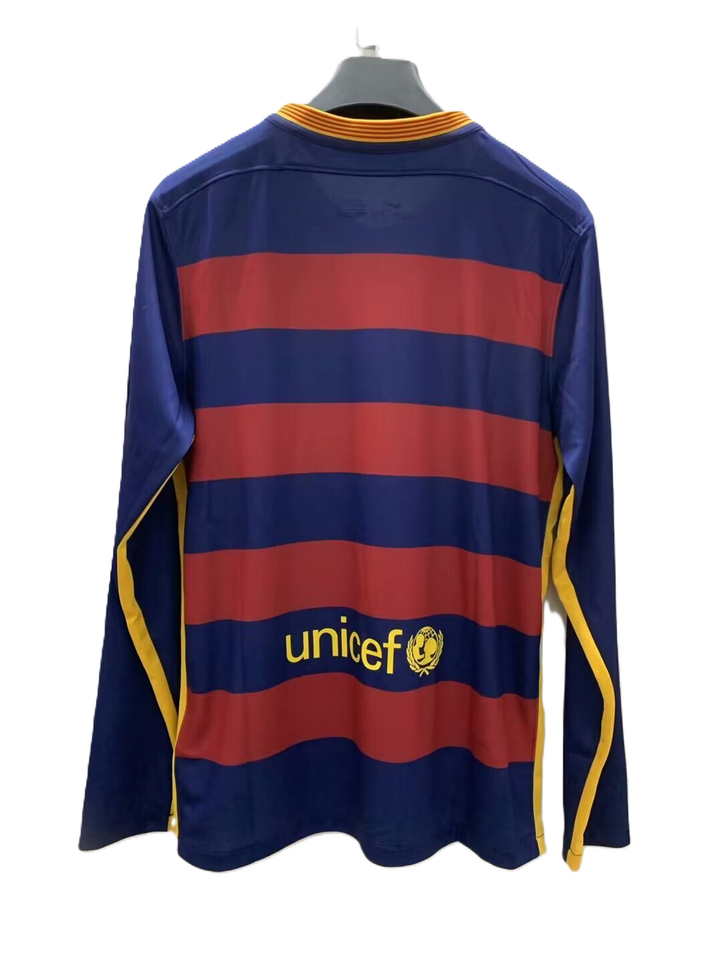 Camisa Barcelona Home 15/16 (Versão Manga Longa Retrô)