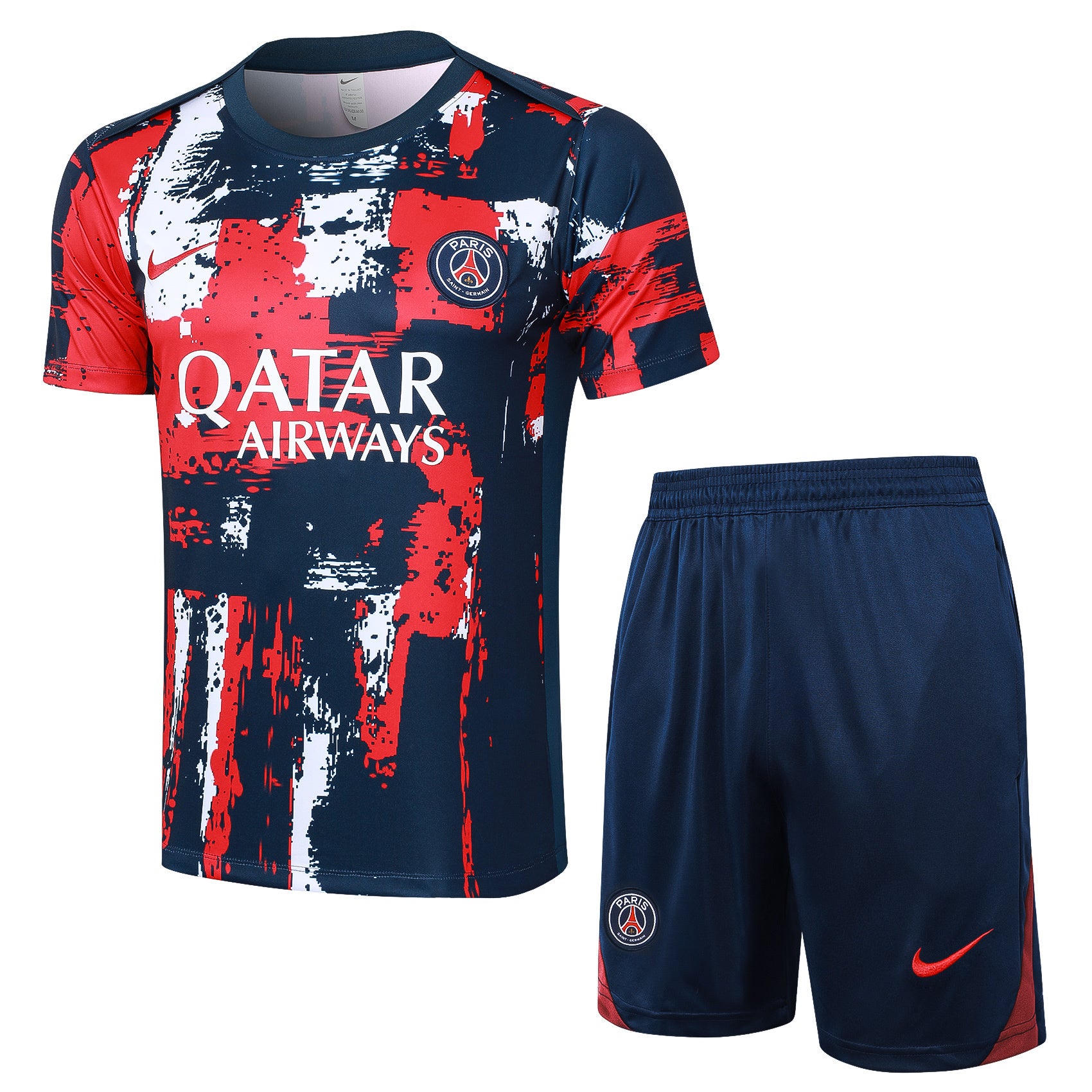 Kit Pre-Treino Paris Saint-Germain F.C. Conjunto Adulto/Infantil (Versão Torcedor)