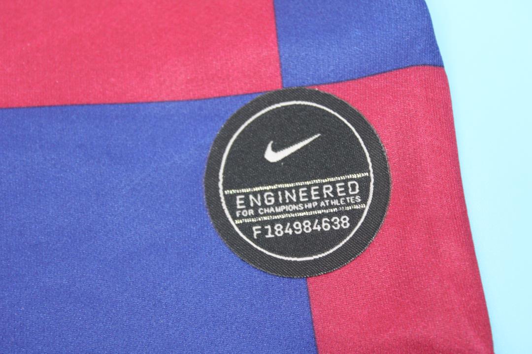 Kit Barcelona Home 19/20 Conjunto Infantil (Versão Retrô)