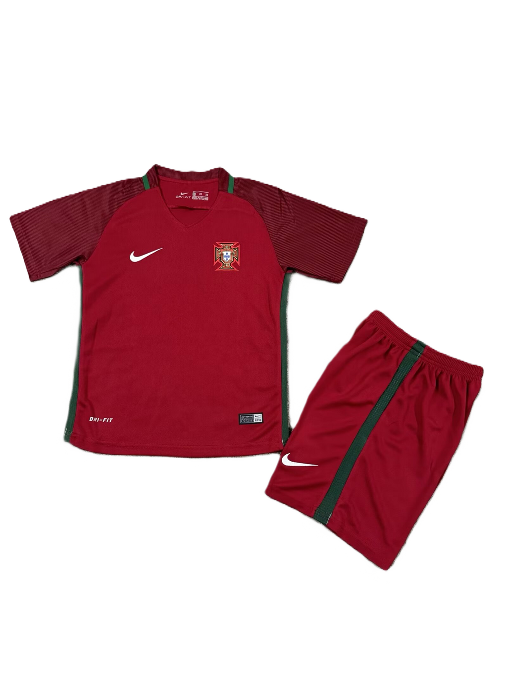 Portuguese National Team Home Kit 2016 Children's Set (Retro Short Version) 