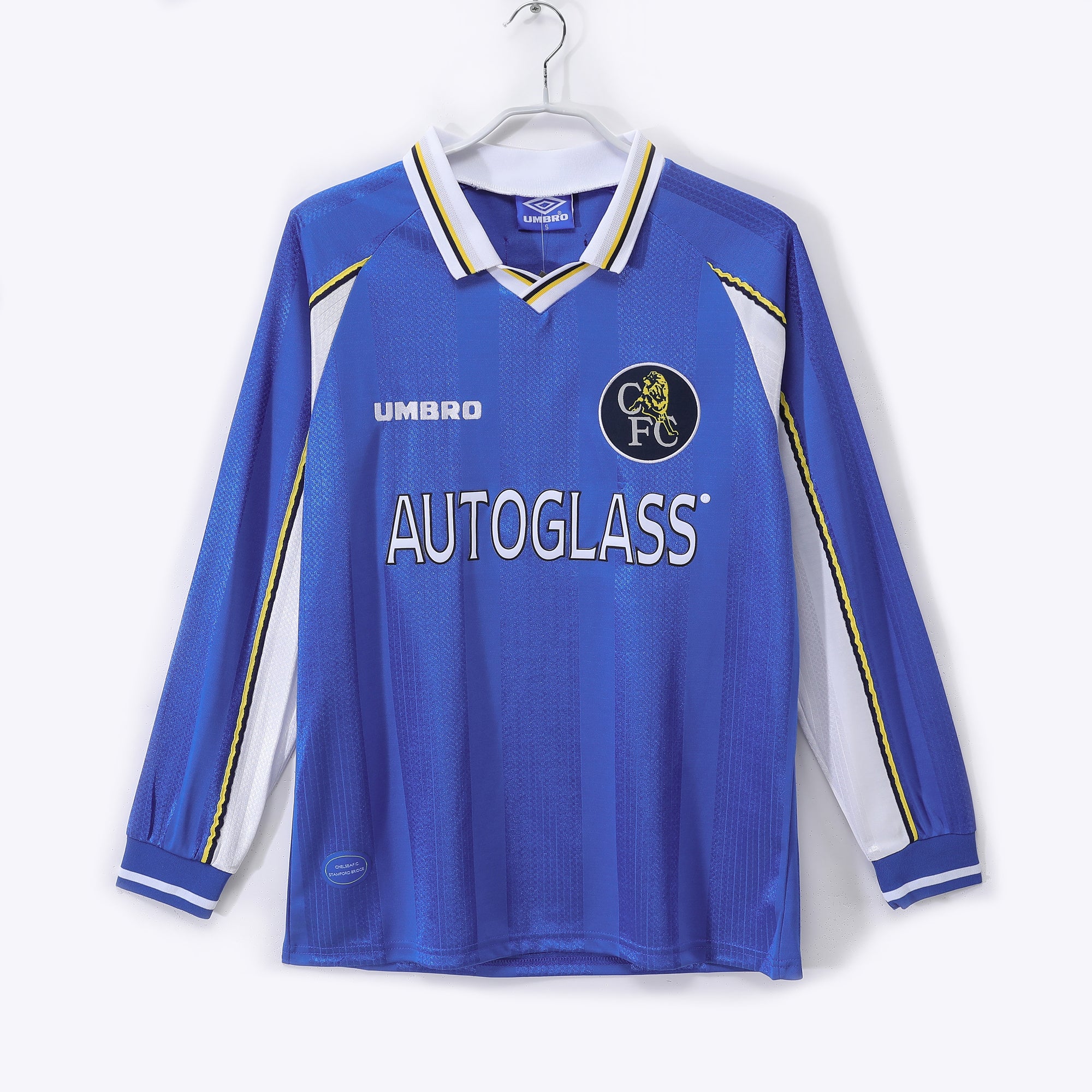 Camisa Chelsea F.C. Home 1997/1999 (Versão Manga Longa Torcedor Retro)