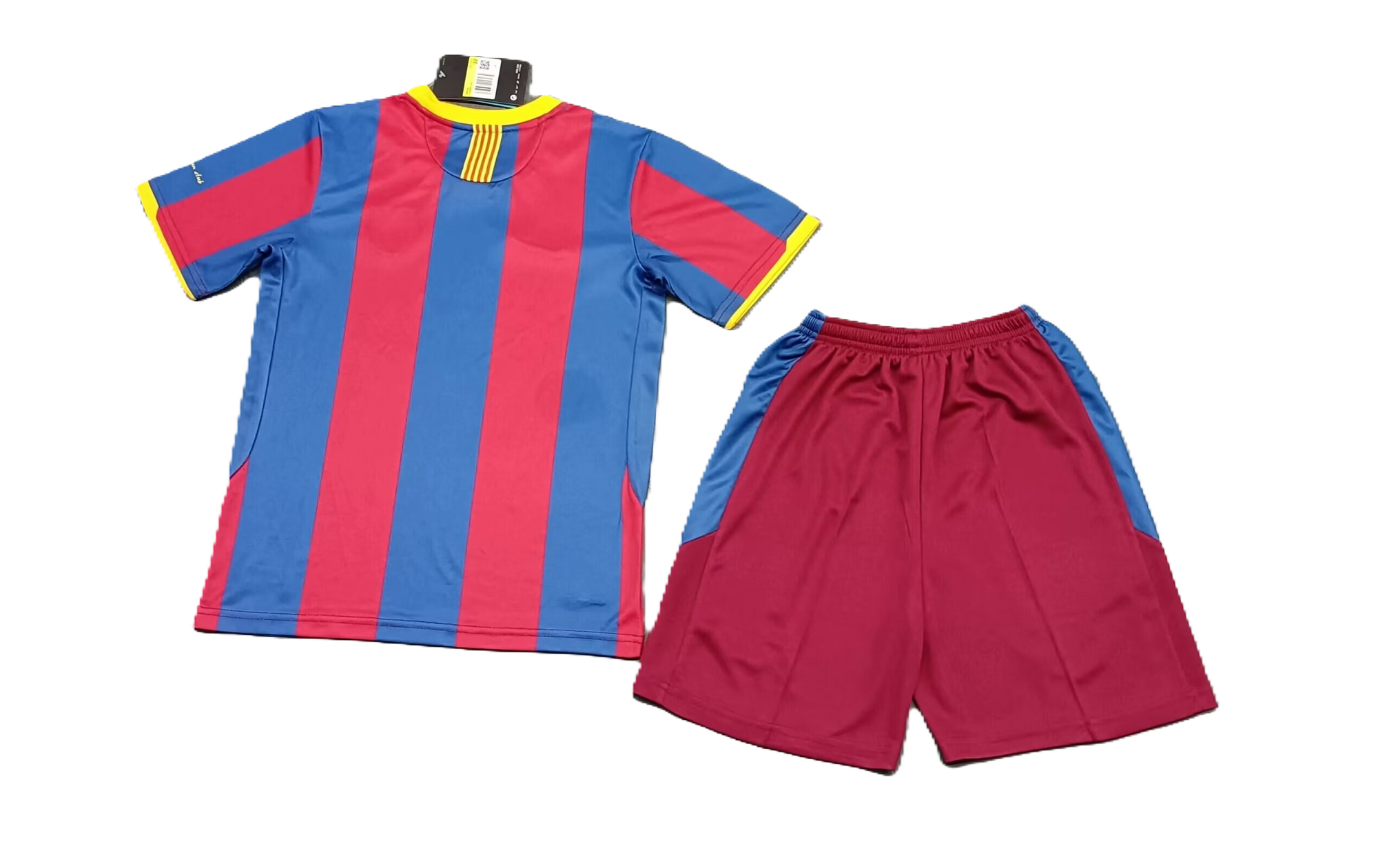 Kit Barcelona Home Conjunto Infantil 10/11 (Versão Retrô)