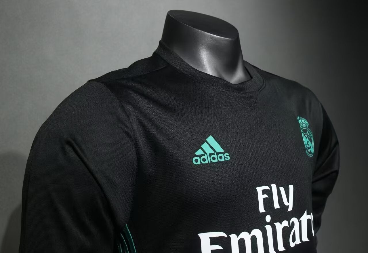 Camisa Real Madrid Away 17/18 (Versão Manga Longa Jogador Retrô)