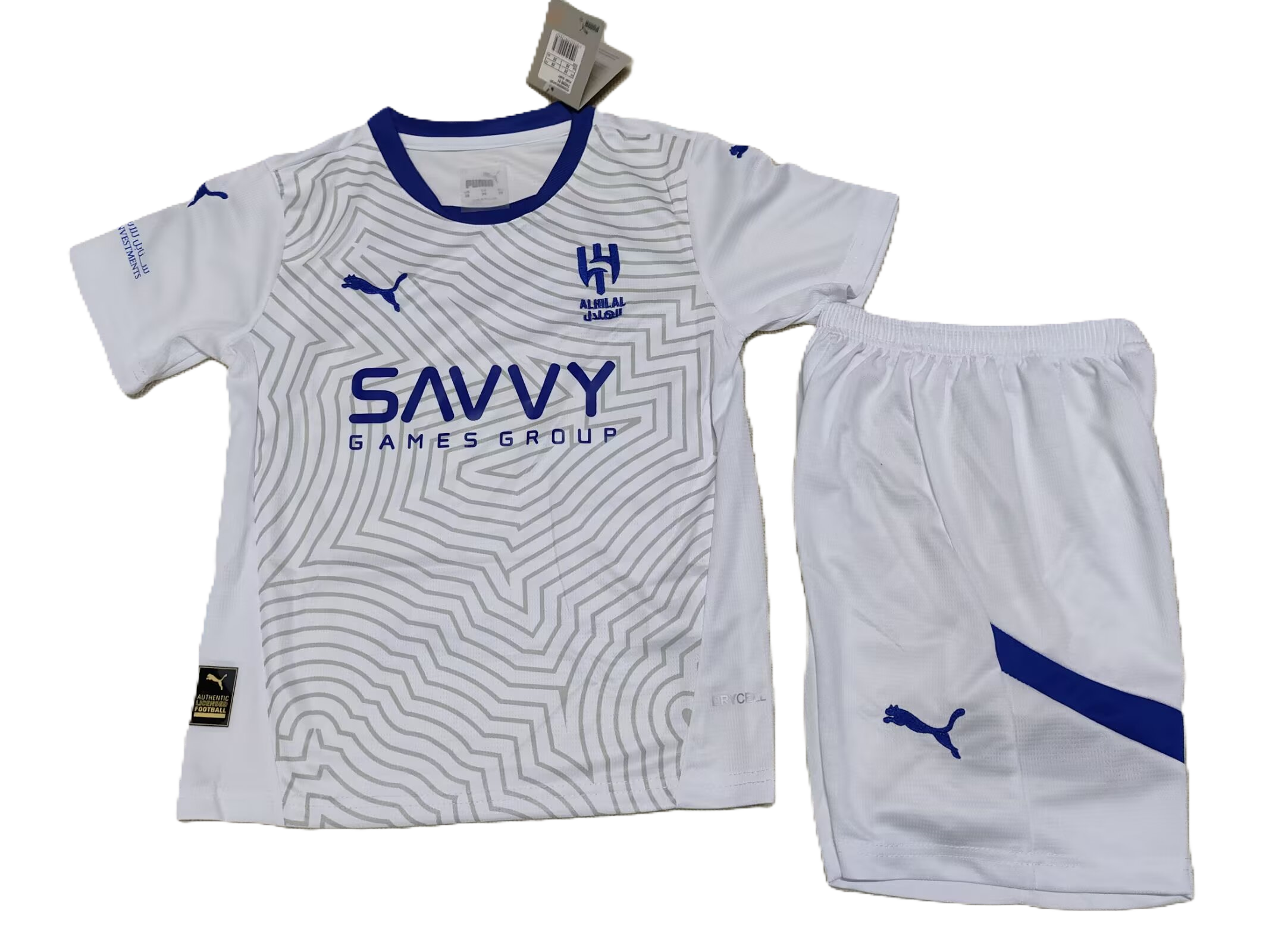 Kit Al Hilal Away 24/25 Conjunto Infantil (Versão Torcedor)