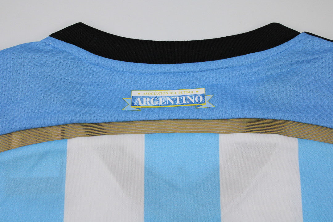 Camisa Seleção Argentina Home 2014 (Versão Manga Longa Retrô)
