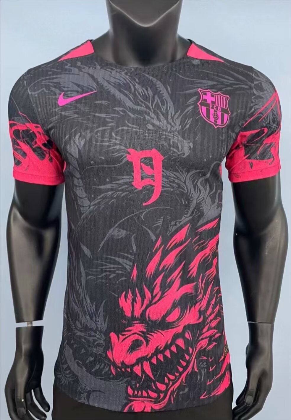 Camisa FC Barcelona "Dragon Fury Black" (Versão Jogador) | EDIÇÃO ESPECIAL