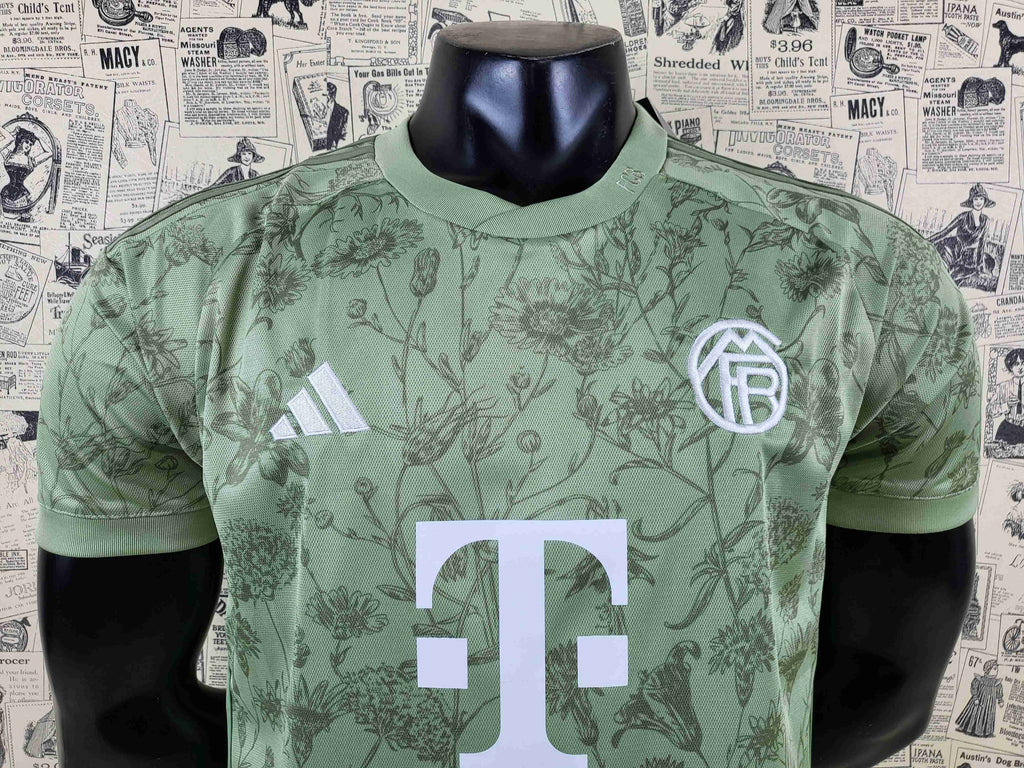 Camisa FC Bayern Munich "Green Flower" 23/24 (Versão Torcedor) | EDIÇÃO ESPECIAL