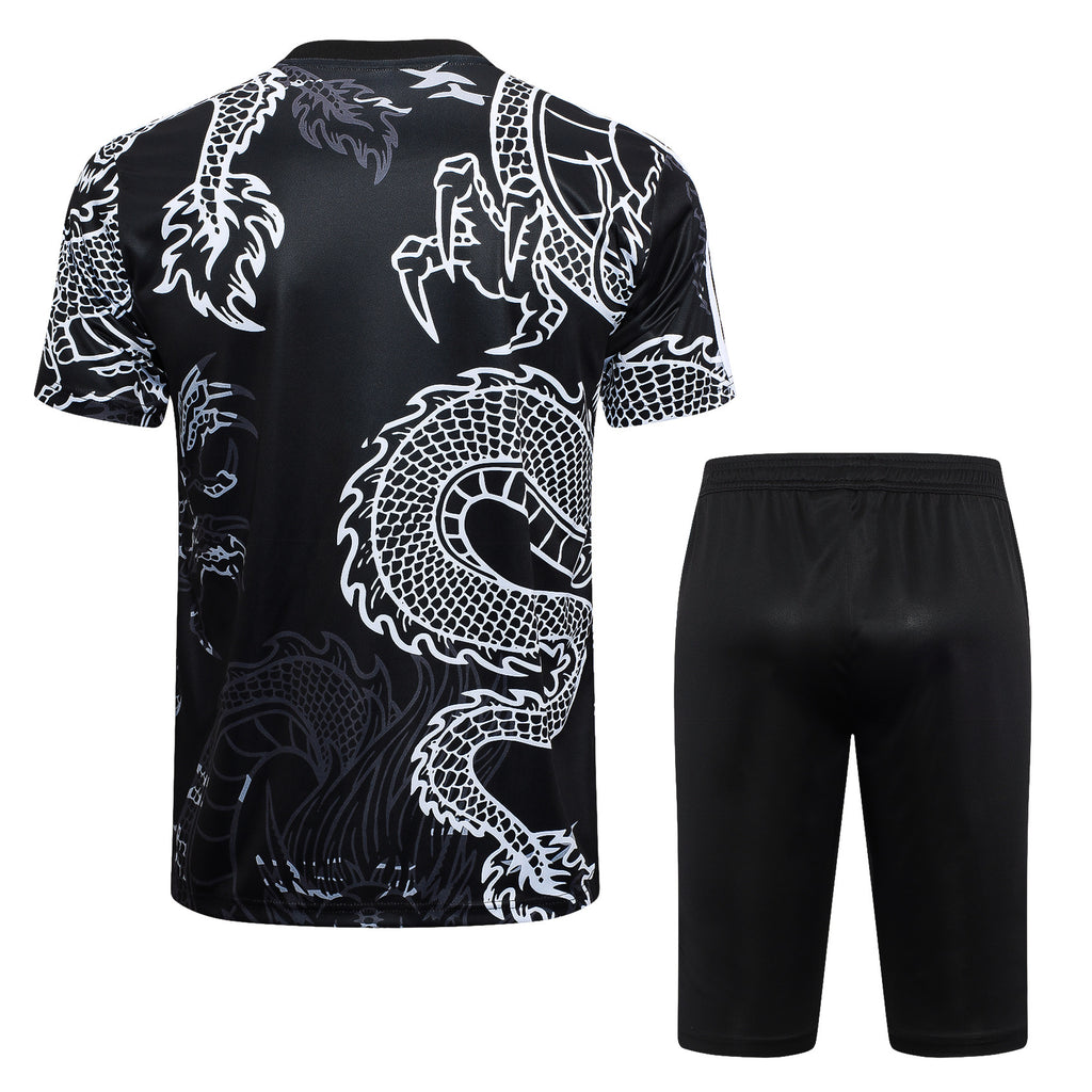 Kit Pre-Treino Real Madrid CF Conjunto Adulto/Infantil (Versão Torcedor)