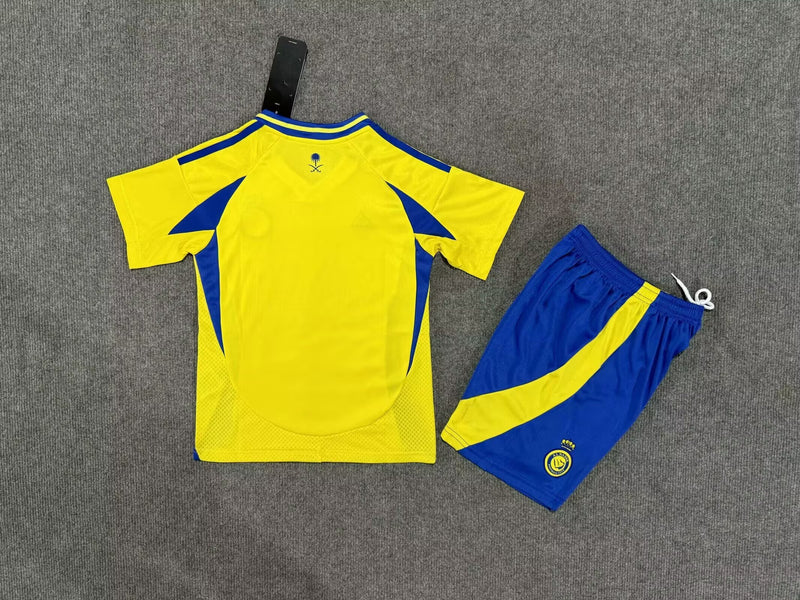 Kit Al-Nassr FC 24/25 Home Conjunto Infantil (Versão Torcedor)