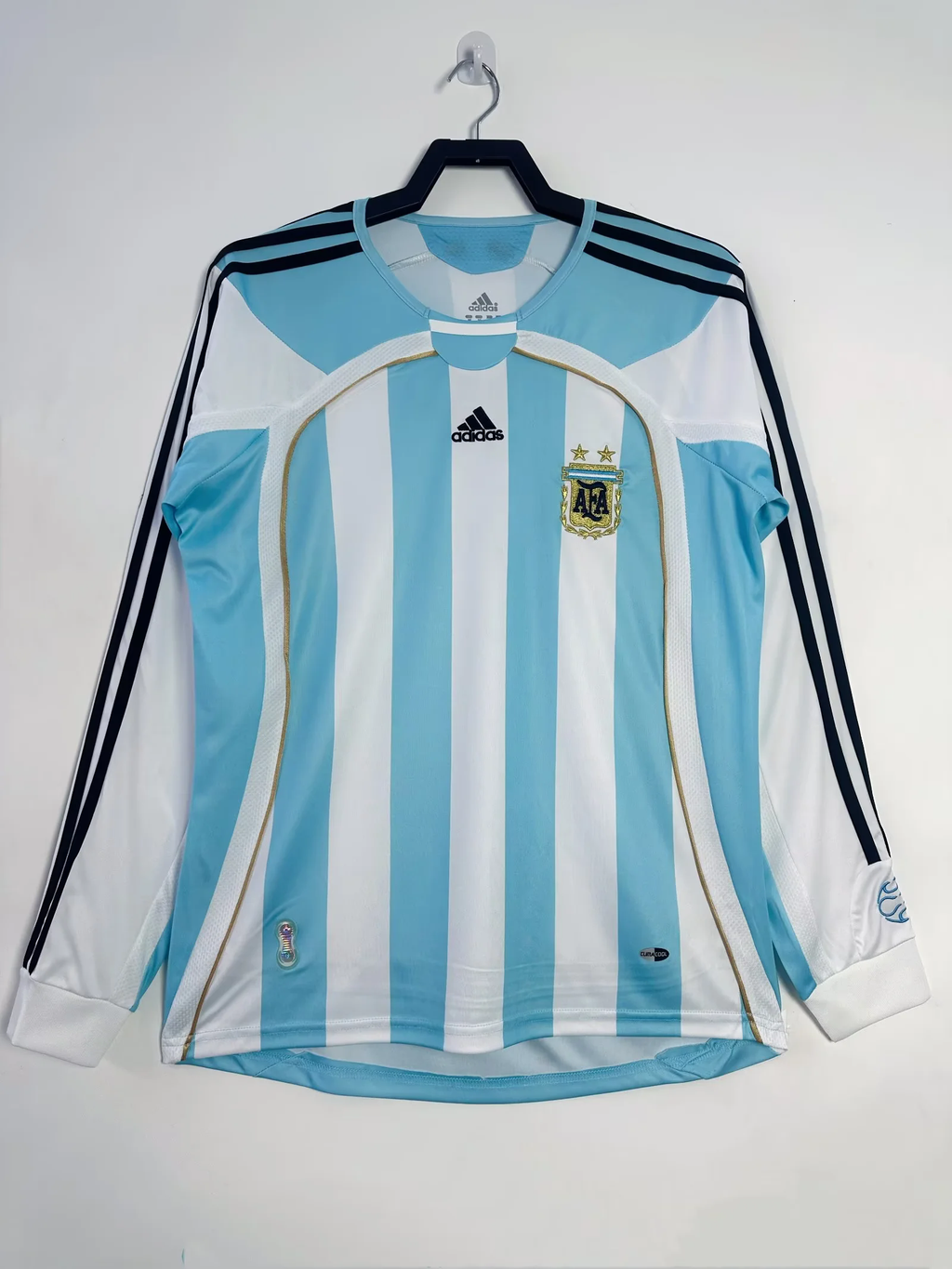 Camisa Seleção Argentina Home 2006 (Versão Manga Longa Retrô)