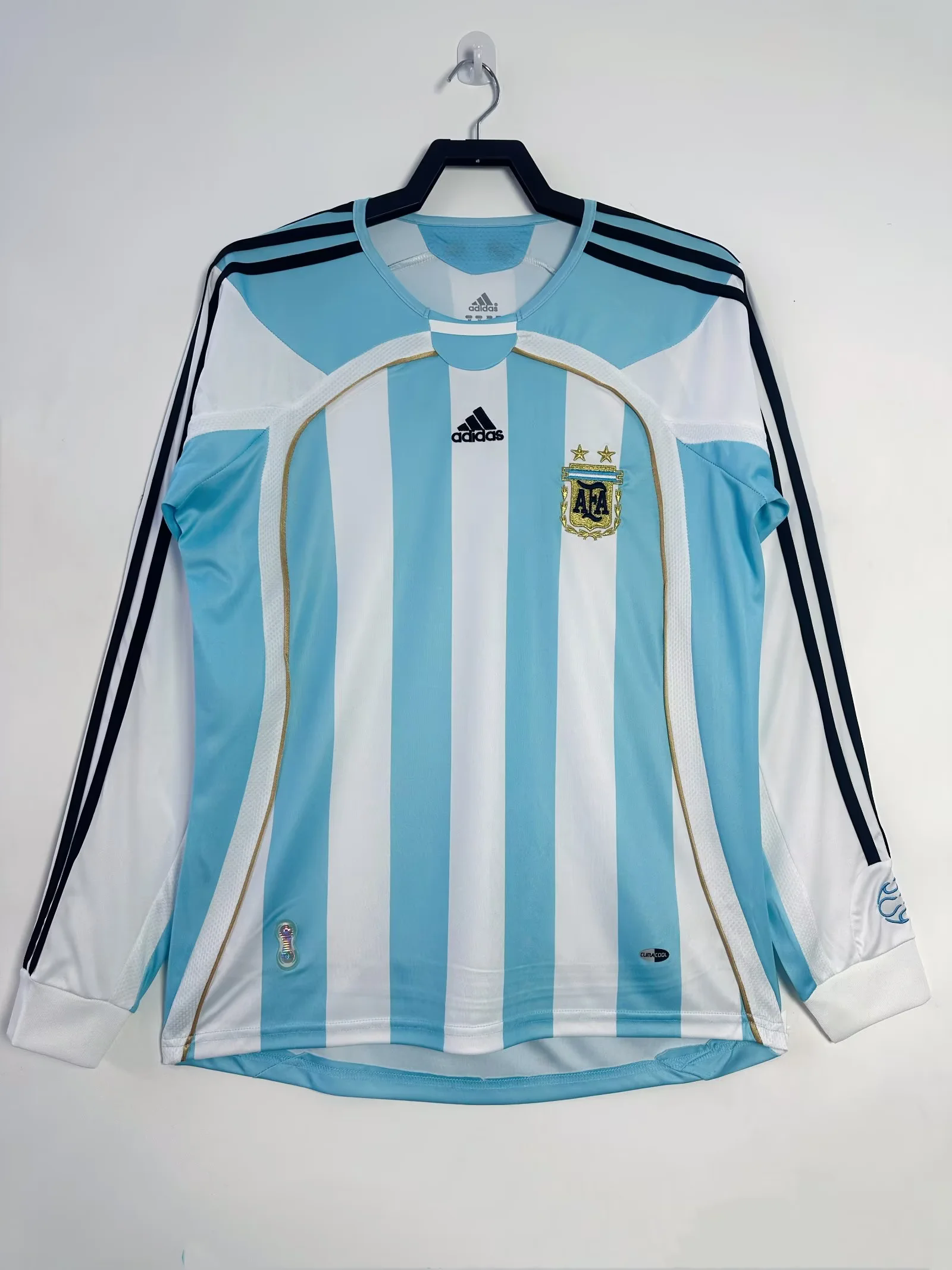 Camisa Seleção Argentina Home 2006 (Versão Manga Longa Retrô)