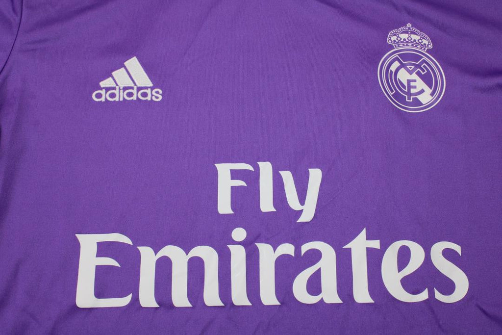 Camisa Real Madrid Away 16/17 (Versão Manga Longa Torcedor Retrô)