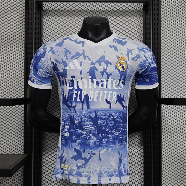 Camisa Real Madrid CF "White-Blue/City" (Versão Torcedor) | EDIÇÃO ESPECIAL