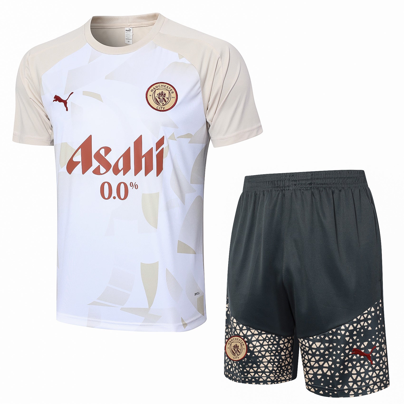 Kit Pre-Treino Manchester City F.C. Conjunto Adulto/Infantil (Versão Torcedor)